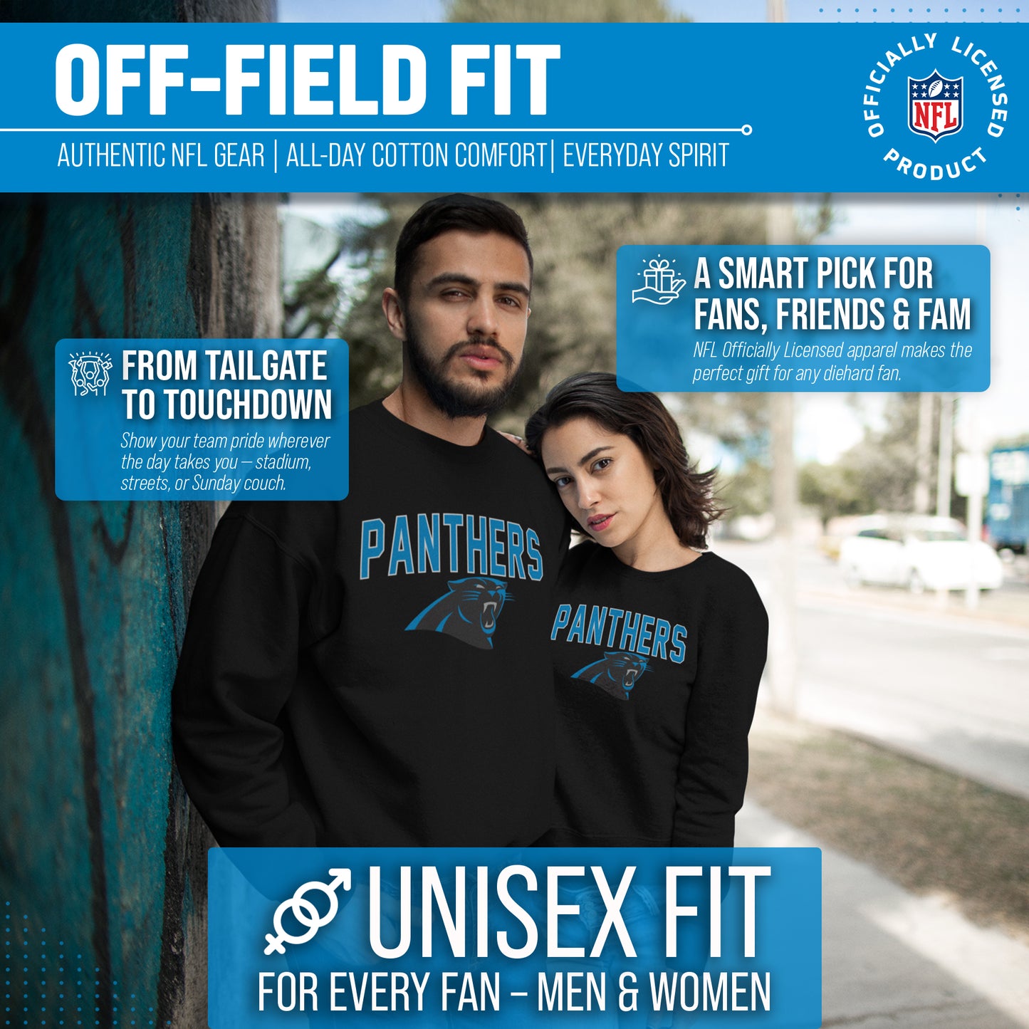 Carolina Panthers NFL Home Team Crew - Black