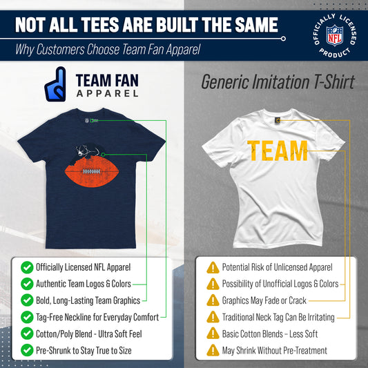 Chicago Bears NFL Modern Throwback T-shirt - Navy