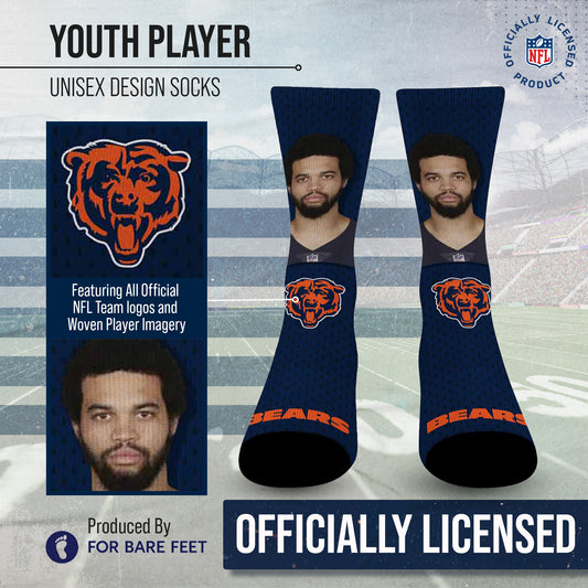 Chicago Bears NFL Youth Roster Player Crew Socks - Navy