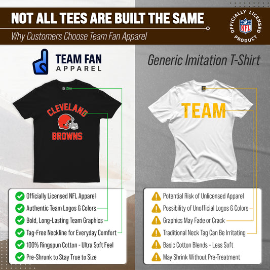 Cleveland Browns NFL Adult Gameday T-Shirt - Black