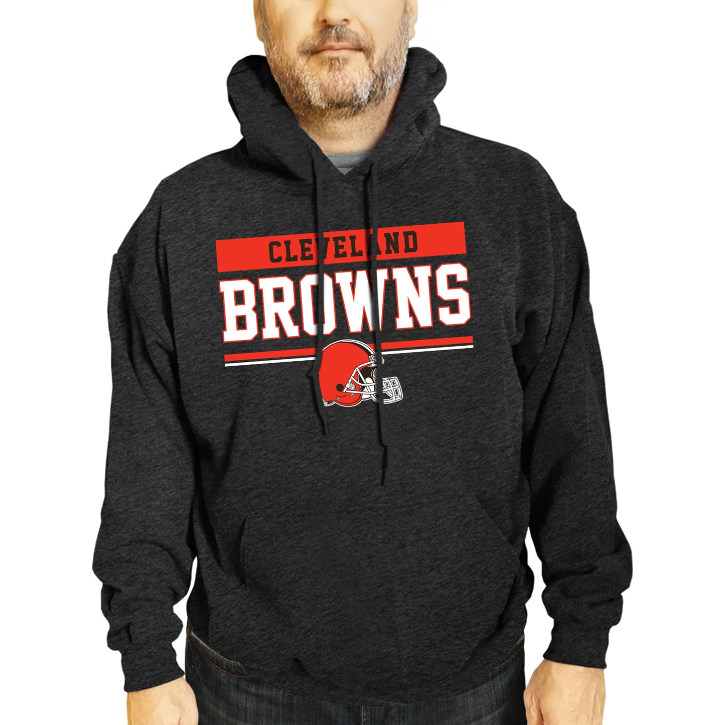 Cleveland Browns NFL Adult Gameday Charcoal Hooded Sweatshirt - Charcoal