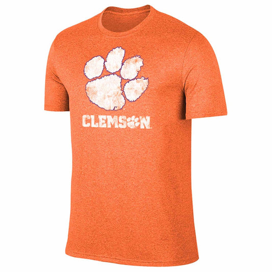 Clemson Tigers Adult MVP Heathered Cotton Blend T-Shirt - Orange