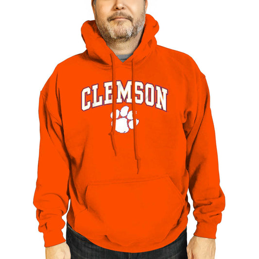 Clemson Tigers Adult Arch & Logo Soft Style Gameday Hooded Sweatshirt - Orange