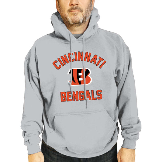 Cincinnati Bengals NFL Adult Gameday Hooded Sweatshirt - Sport Gray