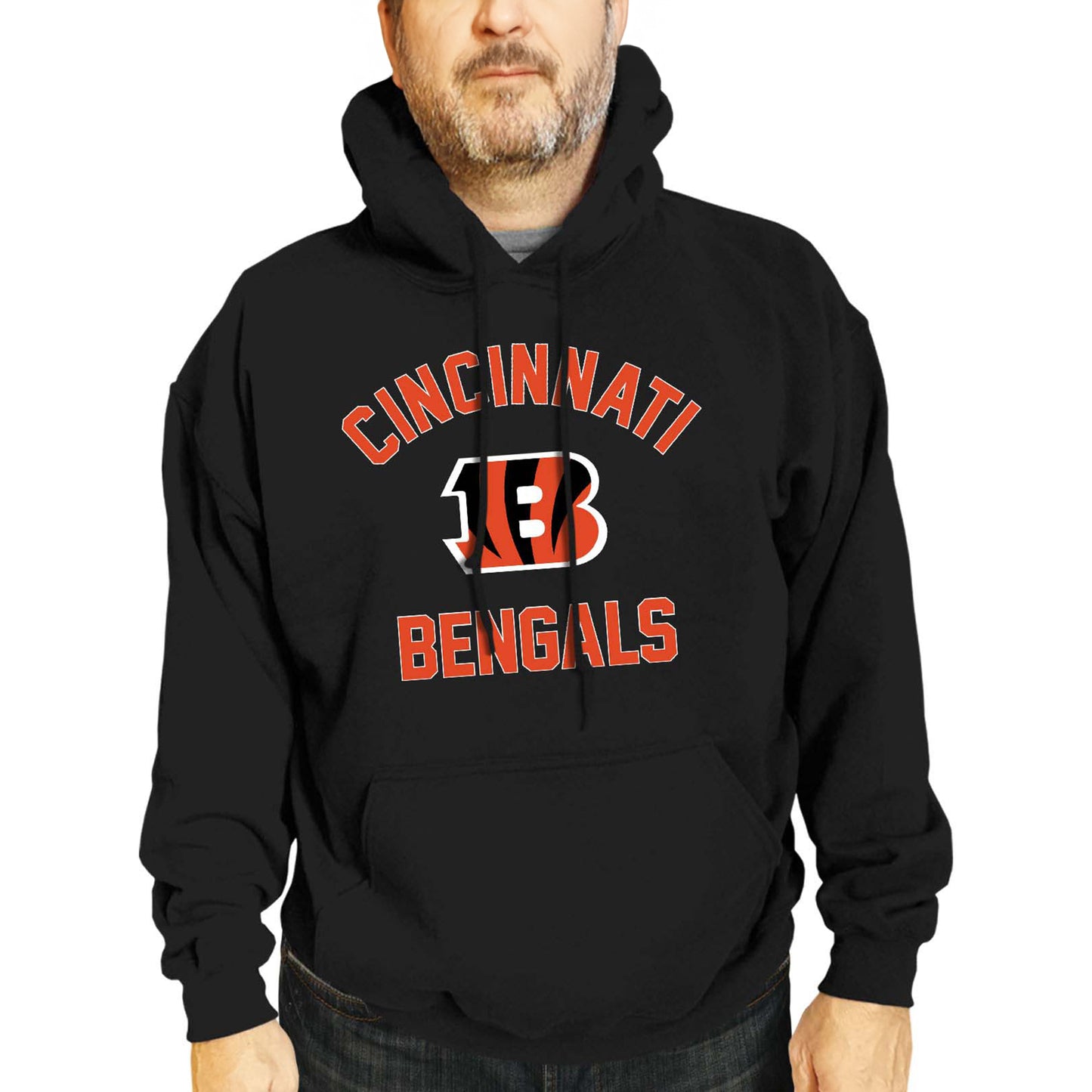 Cincinnati Bengals NFL Adult Gameday Hooded Sweatshirt - Black
