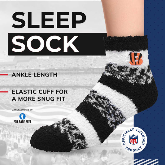 Cincinnati Bengals NFL Cozy Soft Slipper Socks - Black