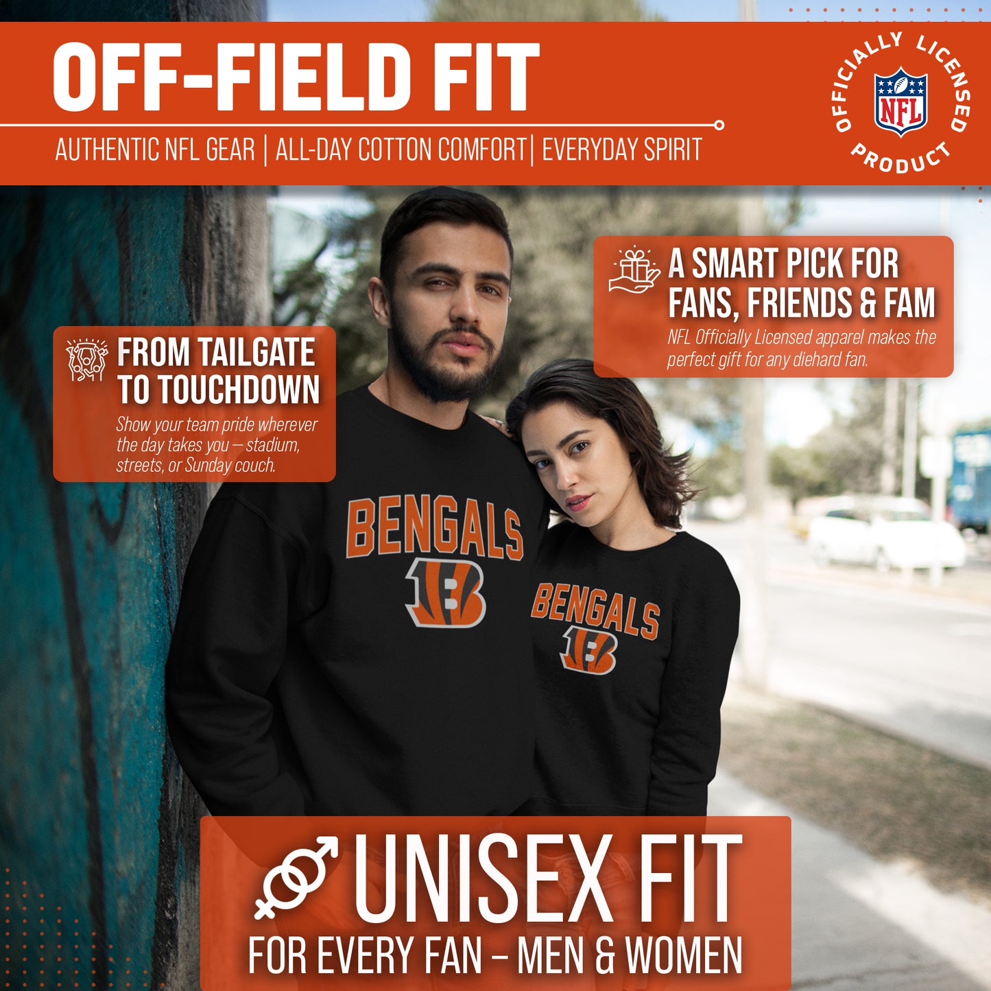 Cincinnati Bengals NFL Home Team Crew - Black