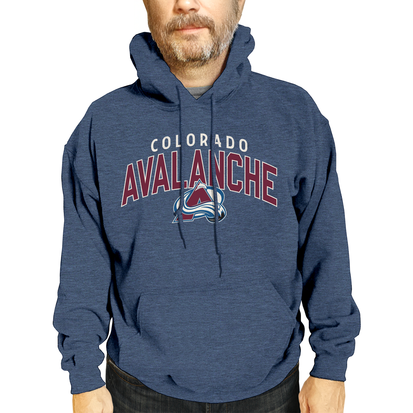 Colorado Avalanche NHL Adult Unisex Powerplay Hooded Sweatshirt - Navy