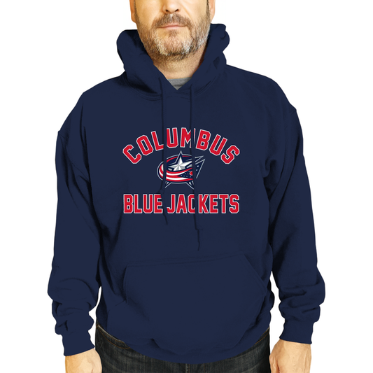 Columbus Blue Jackets Adult NHL Gameday Hooded Sweatshirt - Navy