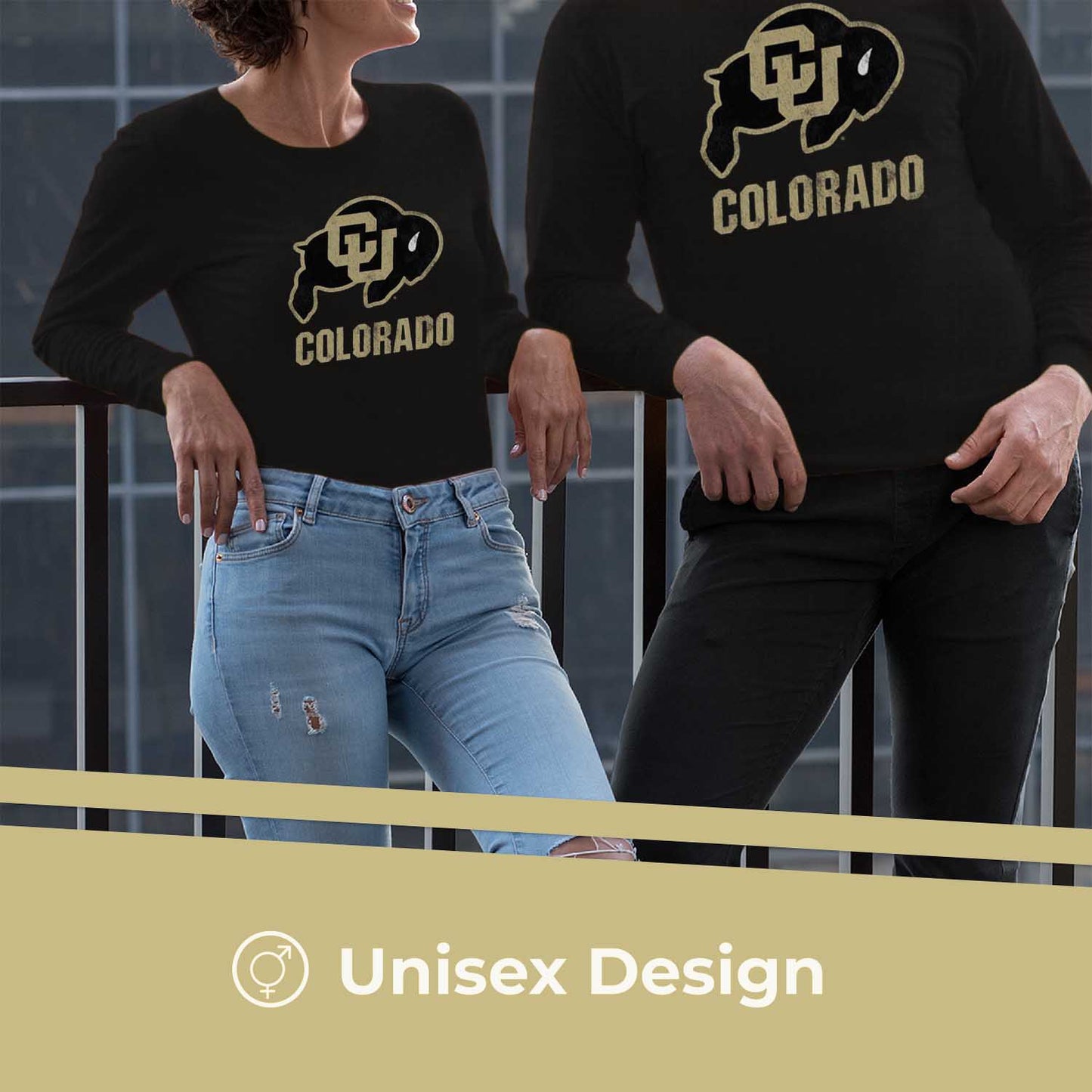 Colorado Buffaloes NCAA MVP Adult Long-Sleeve Shirt - Black