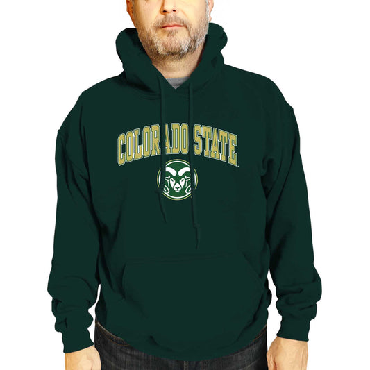 Colorado State Rams Adult Arch & Logo Soft Style Gameday Hooded Sweatshirt - Green