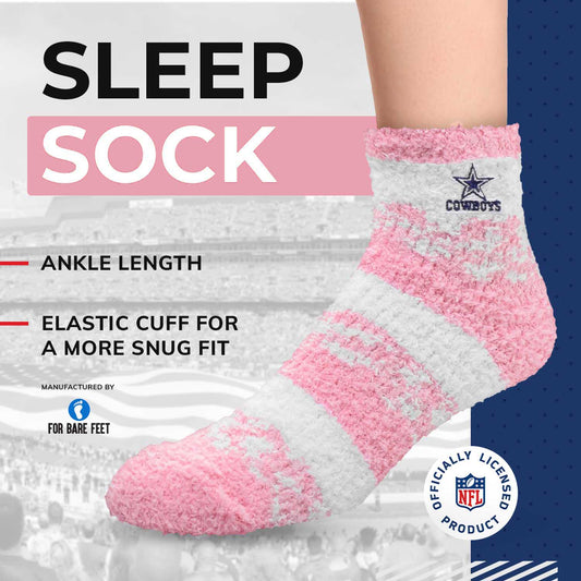 Dallas Cowboys NFL Cozy Soft Slipper Socks - Pink