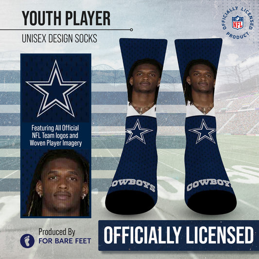 Dallas Cowboys NFL Youth Roster Player Crew Socks - NAVY #4