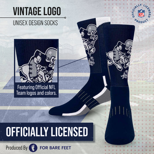 Dallas Cowboys NFL V Curve Socks - Indigo/Navy
