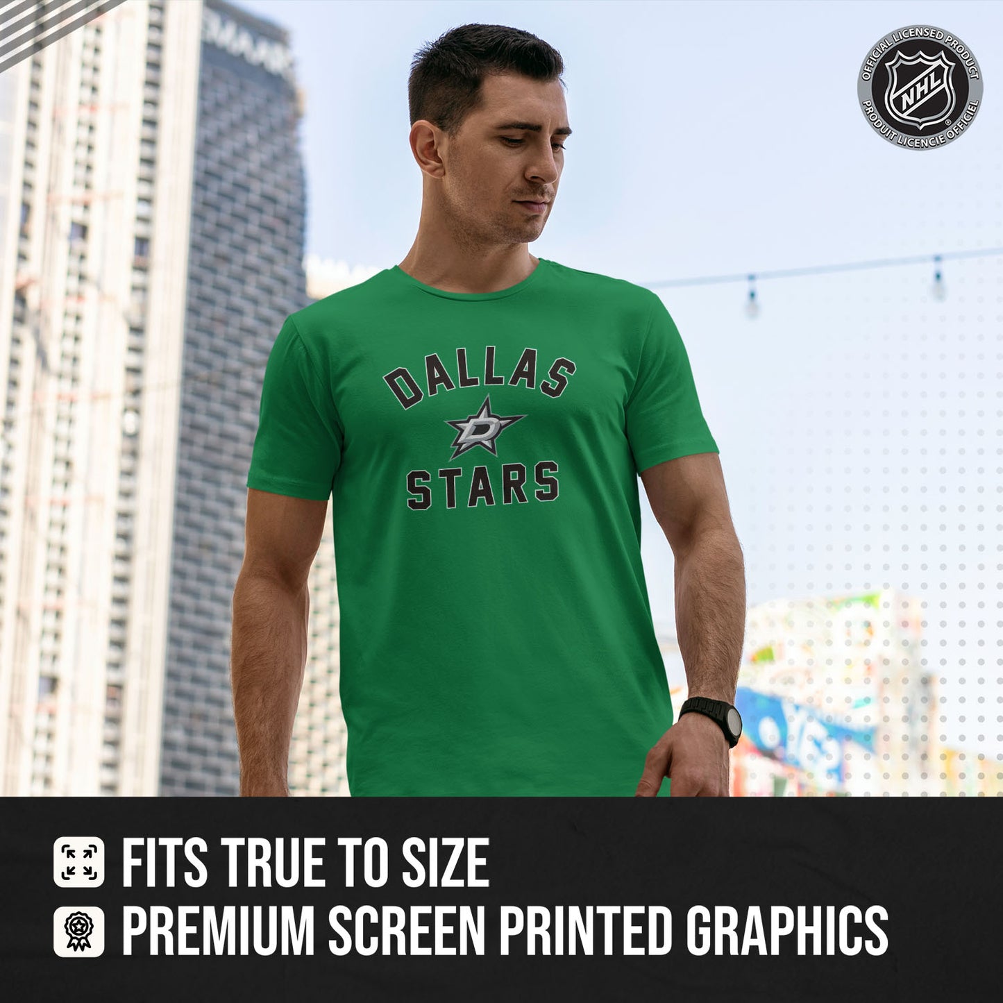 Dallas Stars NHL Adult Game Day Unisex T-Shirt - Kelly Green