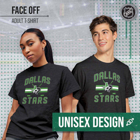 Dallas Stars NHL Adult Faceoff Tag-Less T-Shirt - Black