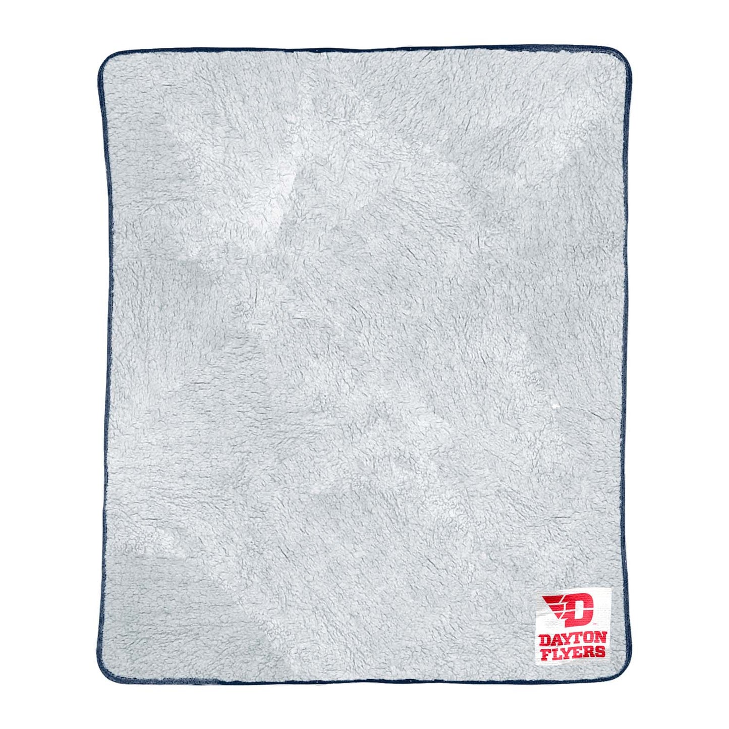 Dayton Flyers NCAA Silk Sherpa College Throw Blanket - Navy