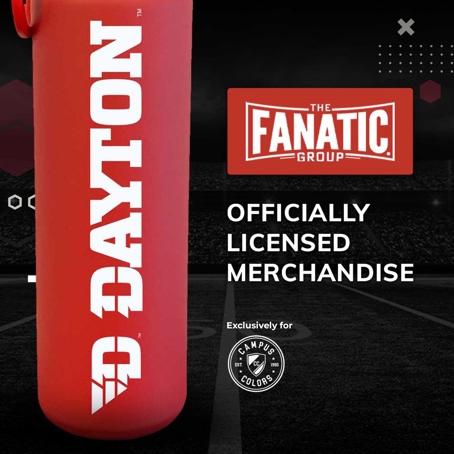 Dayton Flyers NCAA Stainless Steel Water Bottle - Red