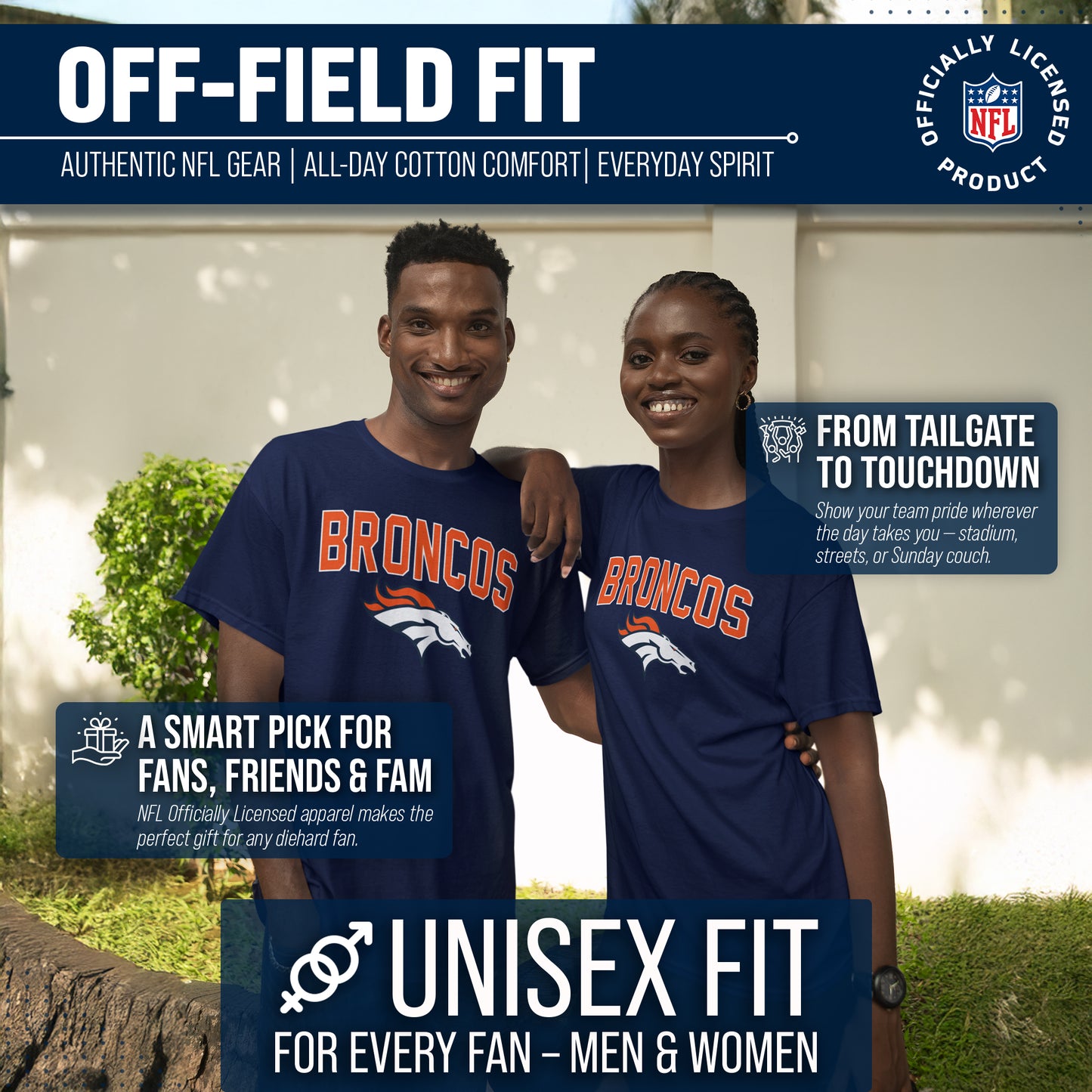 Denver Broncos NFL Home Team Tee - Navy