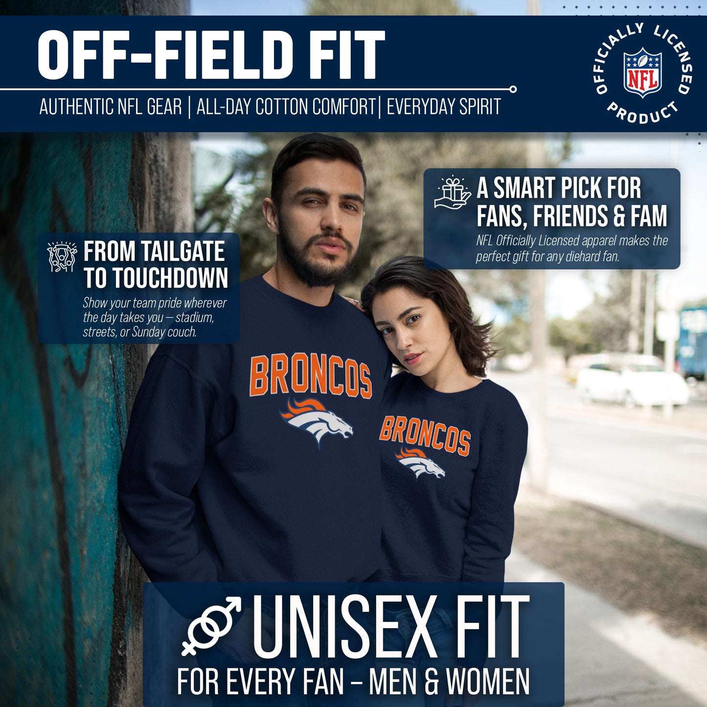 Denver Broncos NFL Home Team Crew - Navy