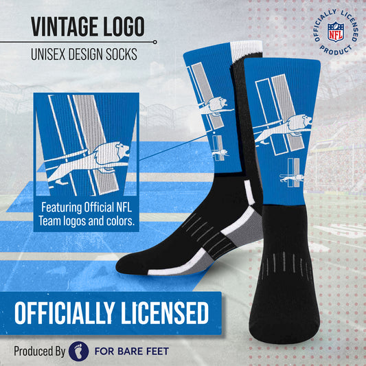 Detroit Lions NFL V Curve Socks - Team Color