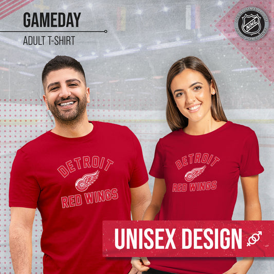 Detroit Red Wings NHL Adult Game Day Unisex T-Shirt - Red