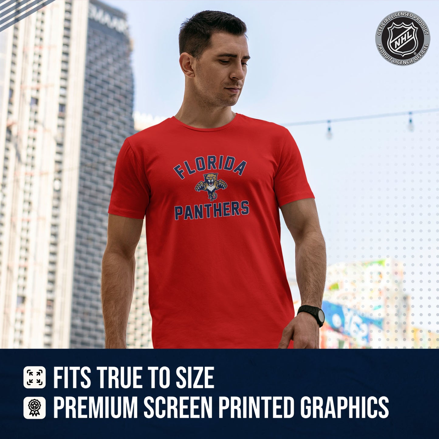 Florida Panthers NHL Adult Game Day Unisex T-Shirt - Red
