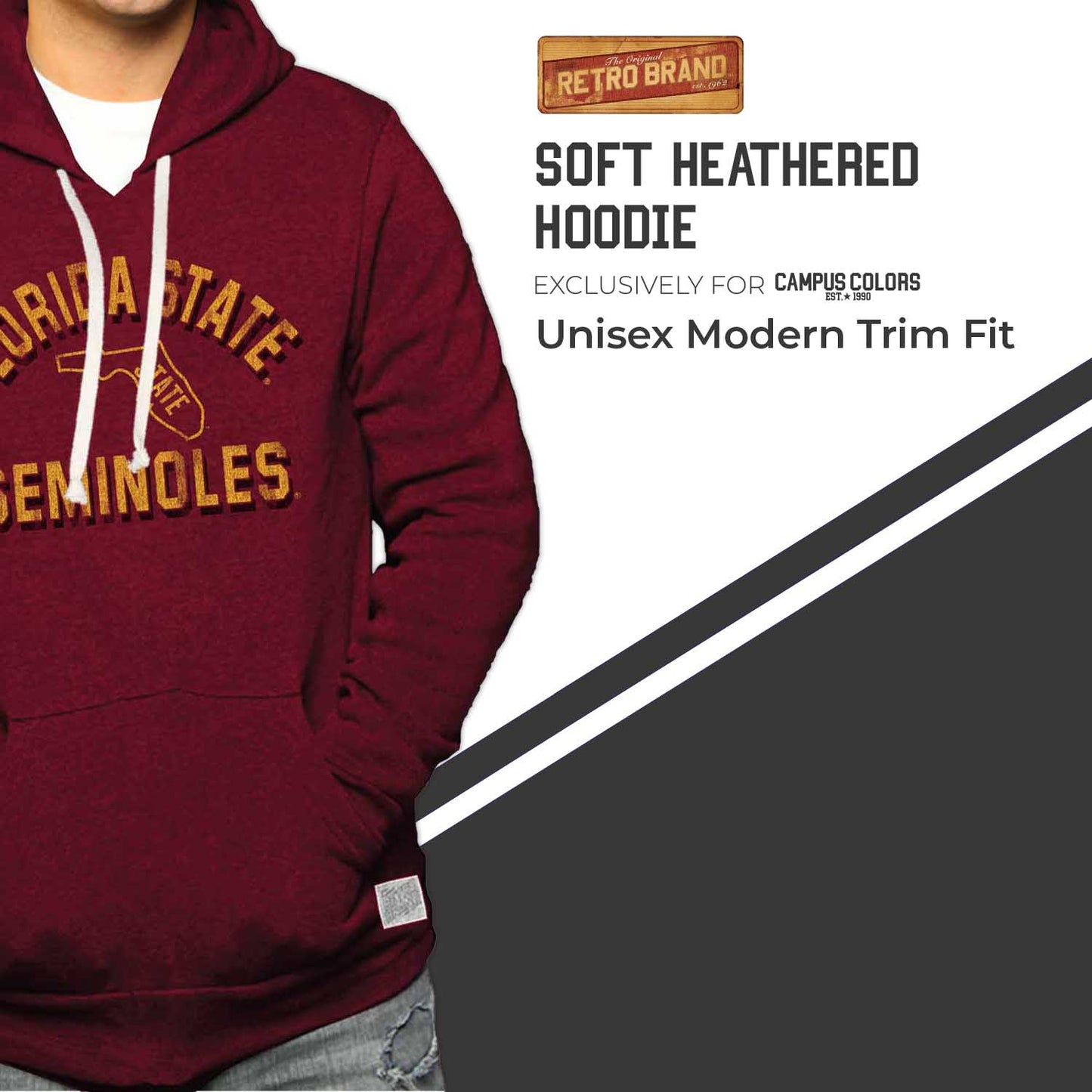 Florida State Seminoles Adult University Hoodie - Crimson
