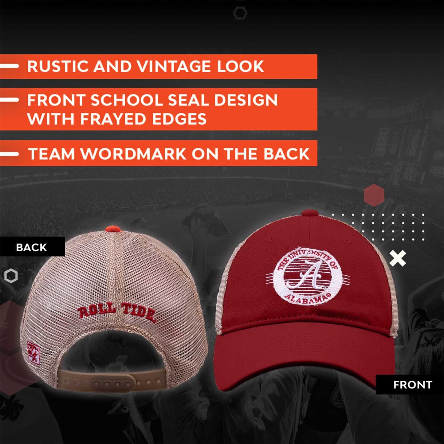 Alabama Crimson Tide NCAA Snapback - Cardinal