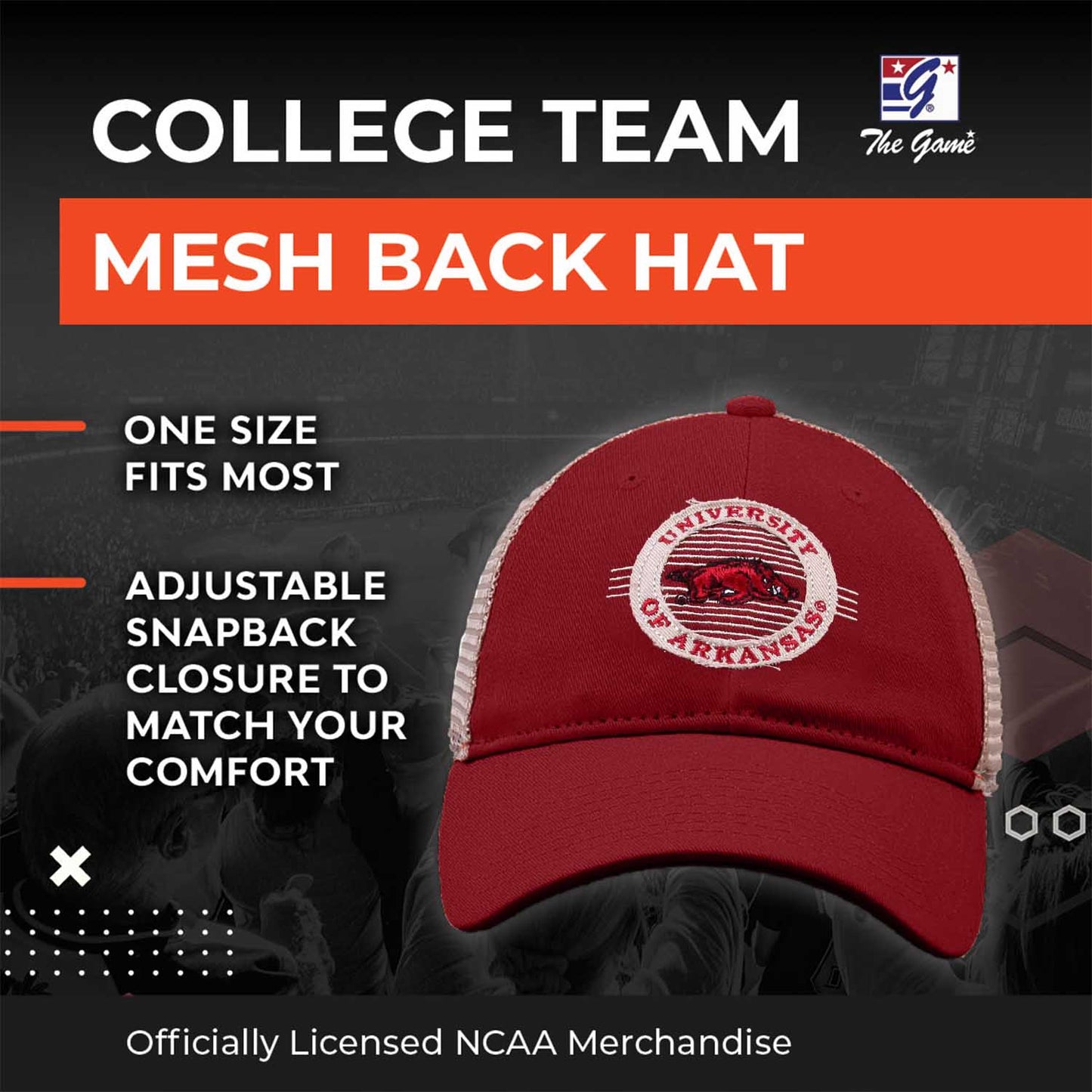 Arkansas Razorbacks NCAA Snapback - Cardinal