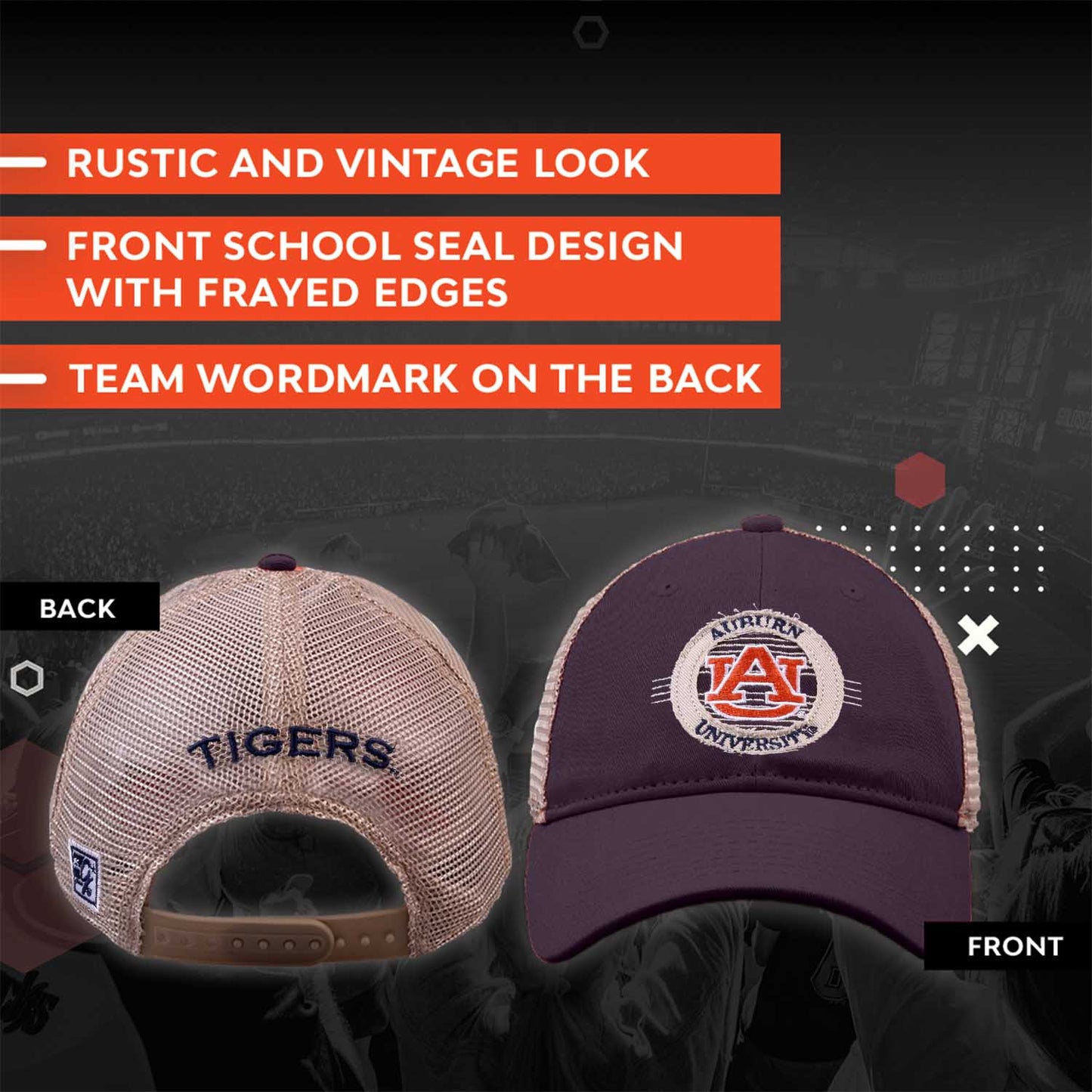Auburn Tigers NCAA Snapback - Navy