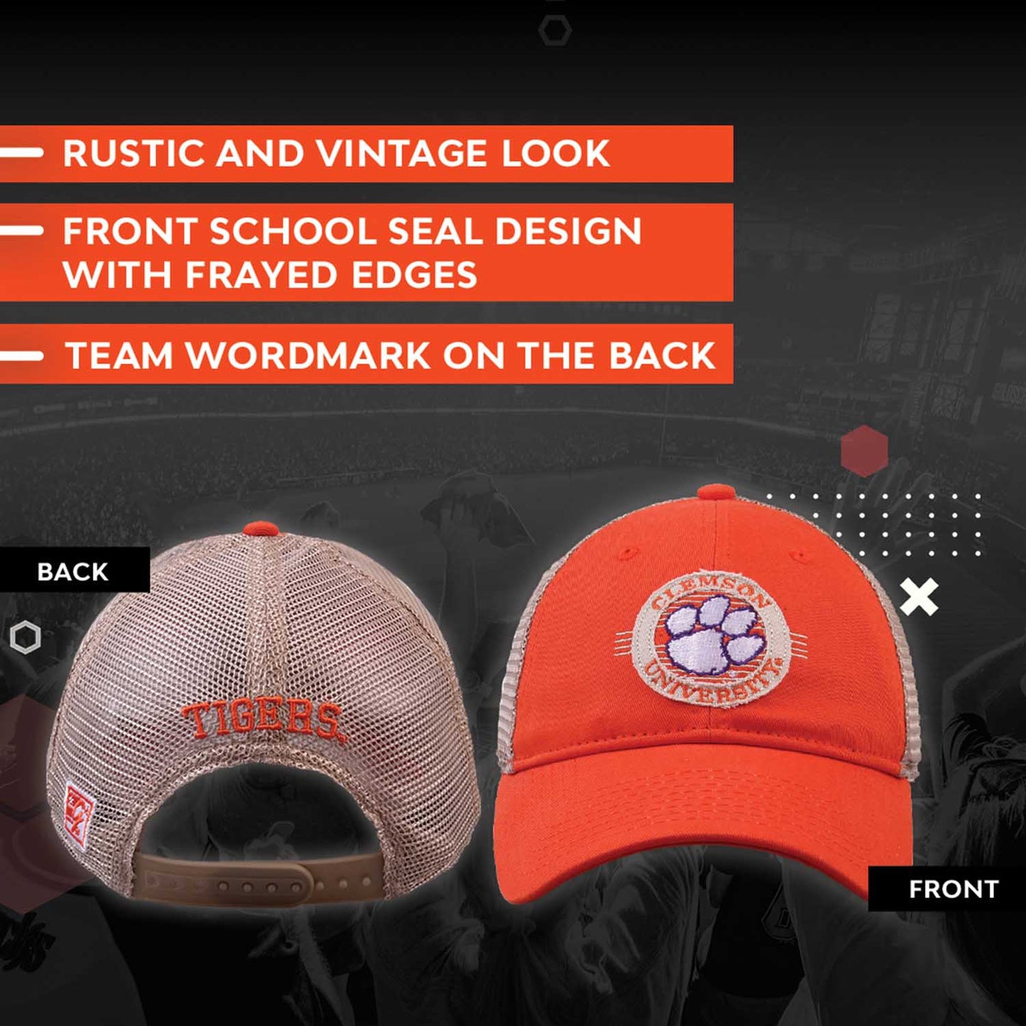 Clemson Tigers NCAA Snapback - Orange