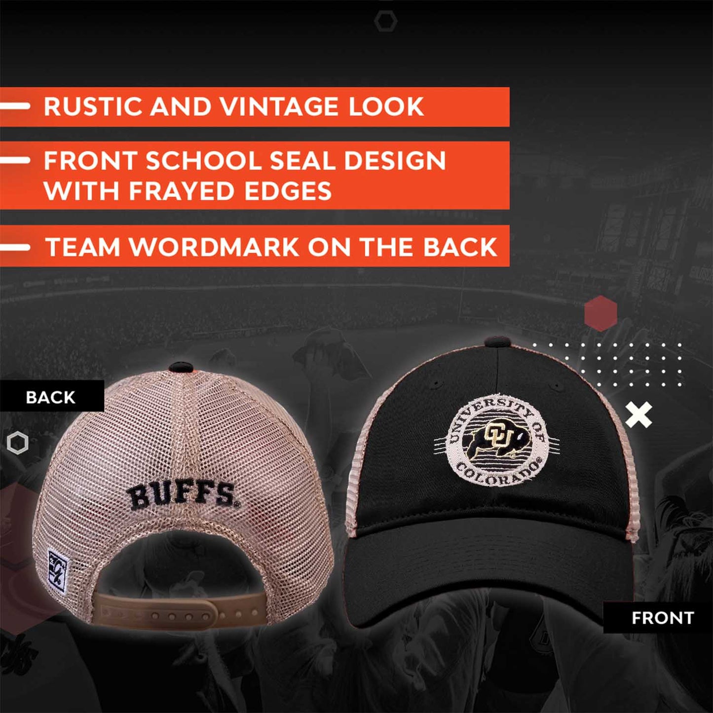 Colorado Buffaloes NCAA Snapback - Black