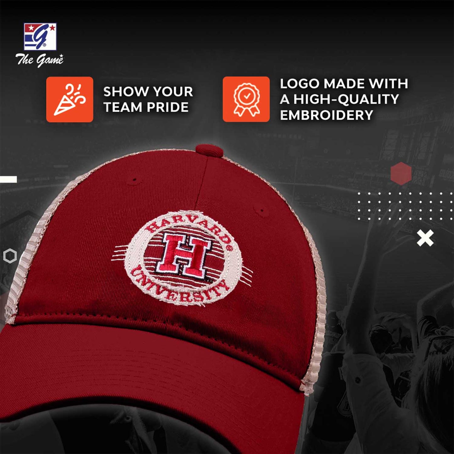 Harvard Crimson NCAA Snapback - Maroon
