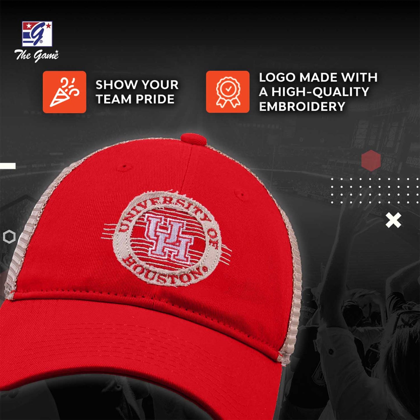 Houston Cougars NCAA Snapback - Red