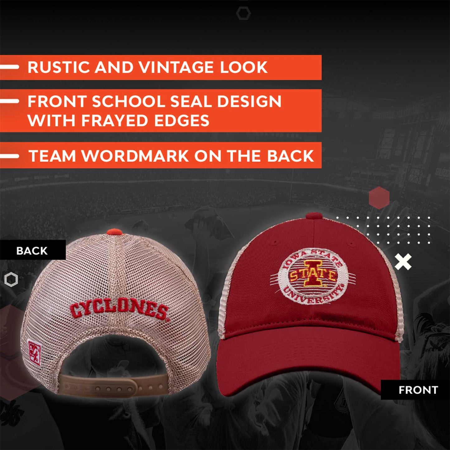 Iowa State Cyclones NCAA Snapback - Cardinal