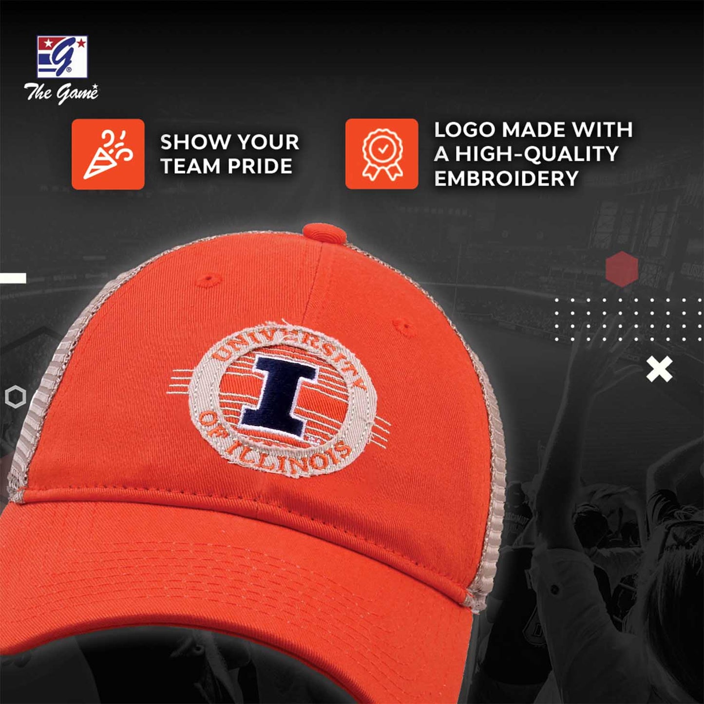 Illinois Fighting Illini NCAA Snapback - Orange
