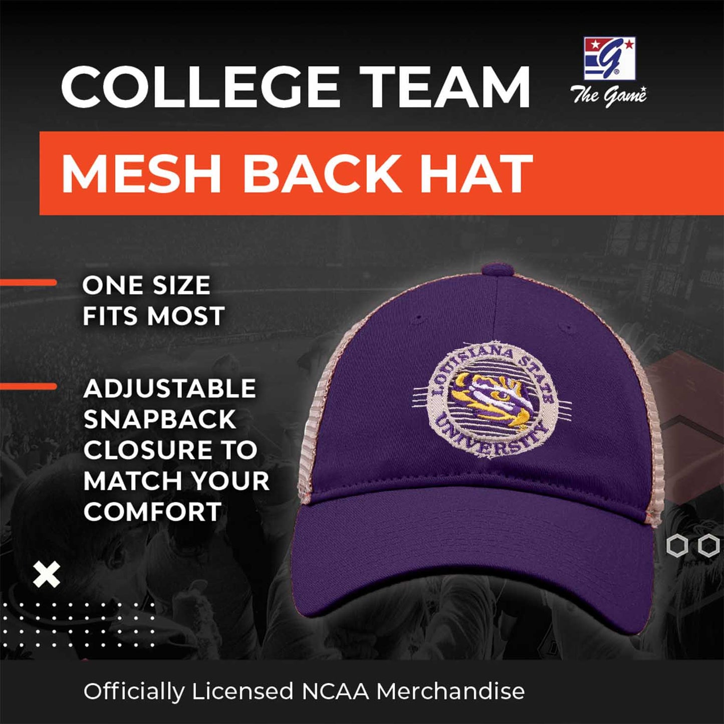 LSU Tigers NCAA Snapback - Purple