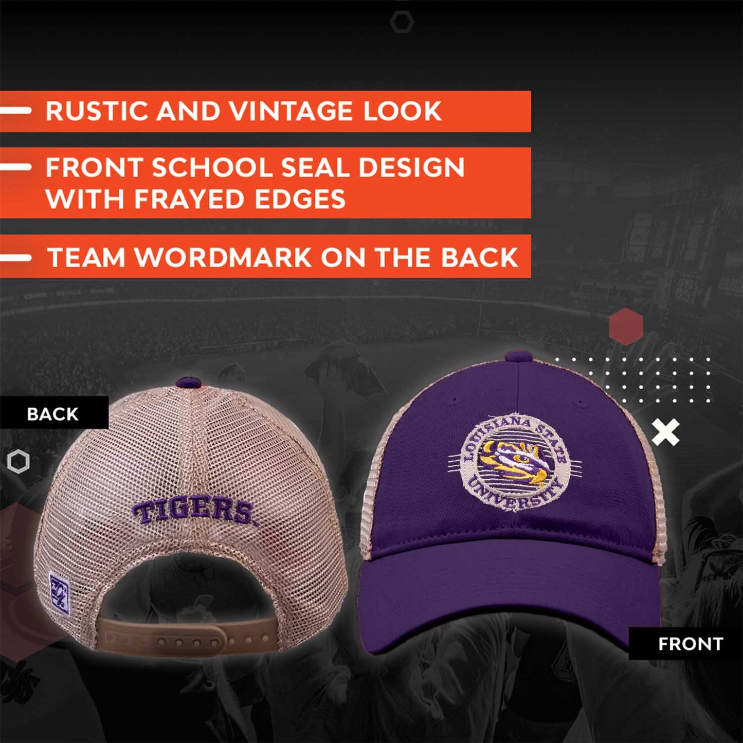 LSU Tigers NCAA Snapback - Purple