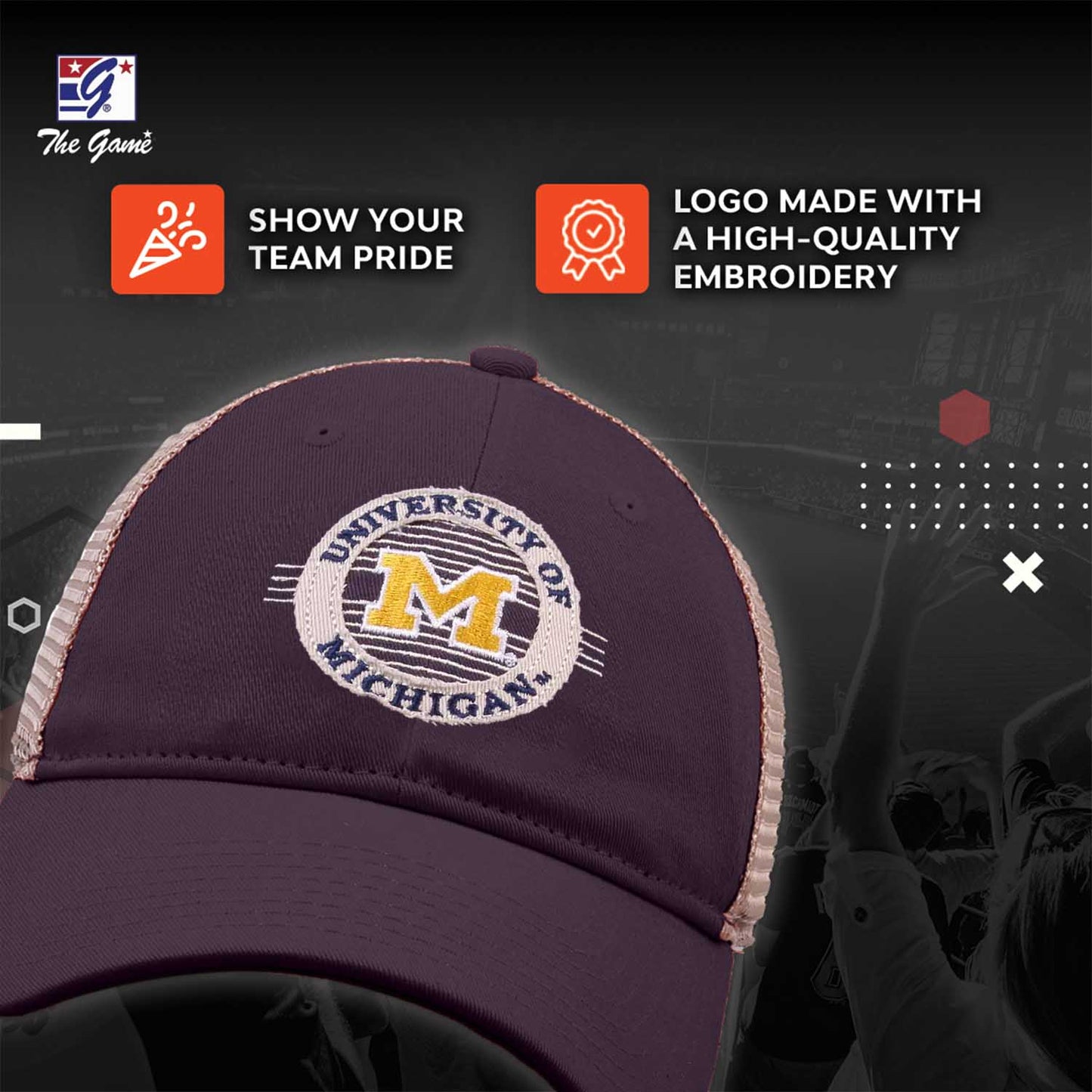Michigan Wolverines NCAA Snapback - Navy