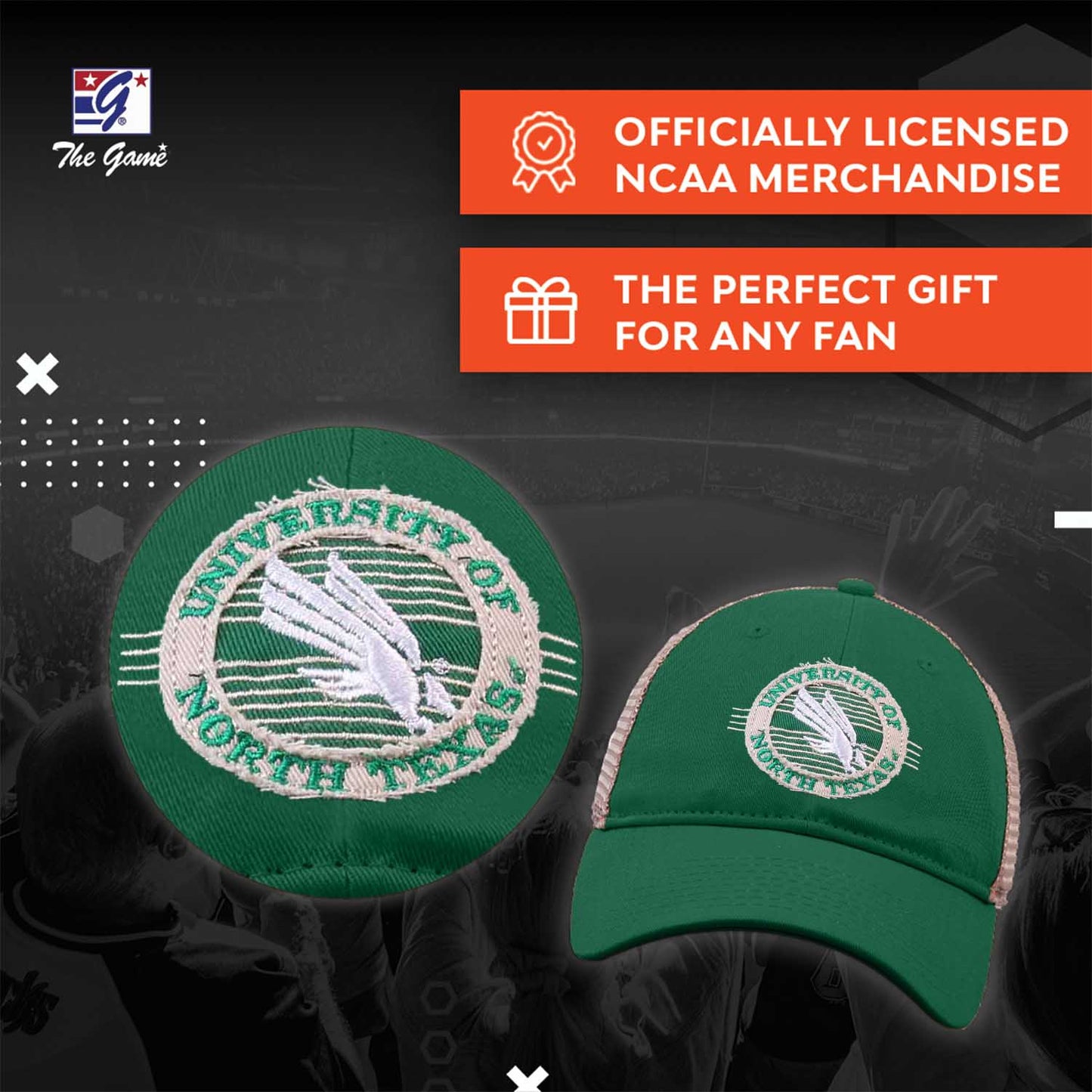 North Texas Mean Green NCAA Snapback - Kelly Green