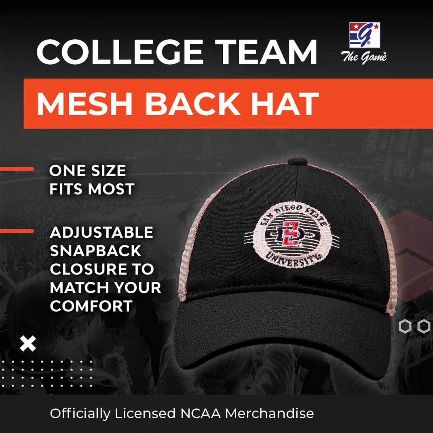San Diego State Aztecs NCAA Snapback - Black