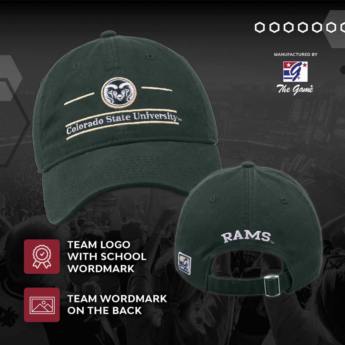 Colorado State Rams NCAA Adult Bar Hat - Green