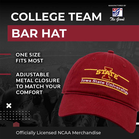 Iowa State Cyclones NCAA Adult Bar Hat - Cardinal