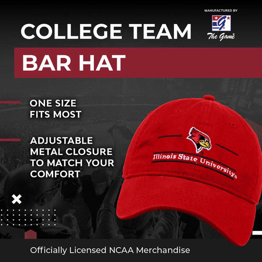 Illinois State Redbirds NCAA Adult Bar Hat - Red