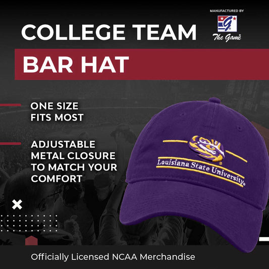 LSU Tigers NCAA Adult Bar Hat - Purple
