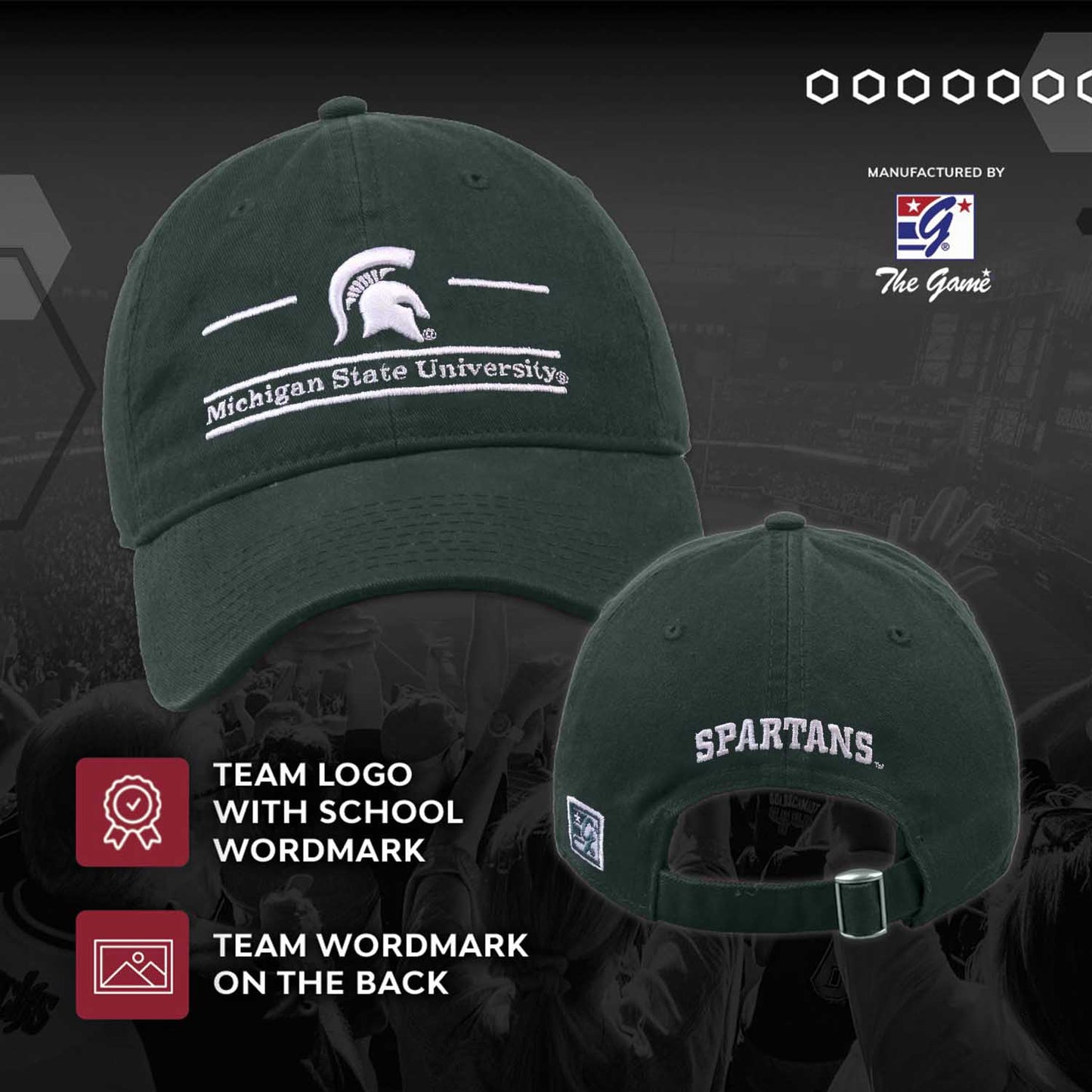 Michigan State Spartans NCAA Adult Bar Hat - Green