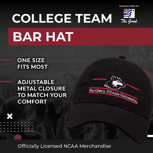 Northern Illinois Huskies NCAA Adult Bar Hat - Black