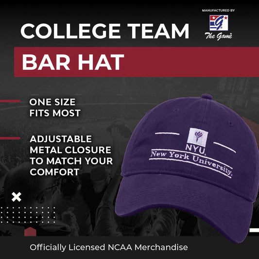 NYU Violets NCAA Adult Bar Hat - Purple