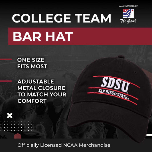 San Diego State Aztecs NCAA Adult Bar Hat - Black